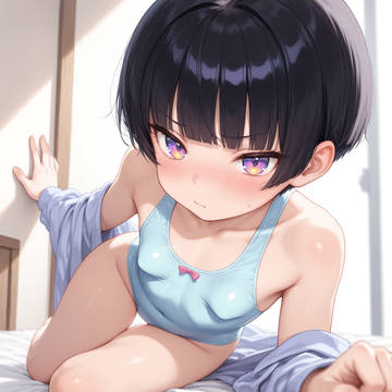 つり目おかっぱレオタード
