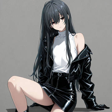 カスミ_レザージャケット