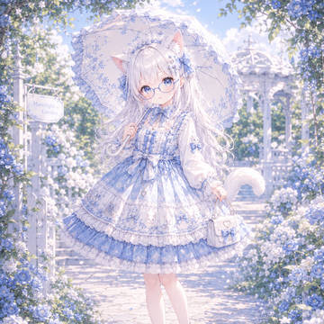 白毛猫娘