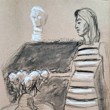Charcoal sketches