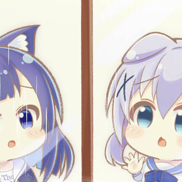 梅雨【チノうさとフユねこ】