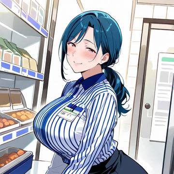 人妻コンビニ店員