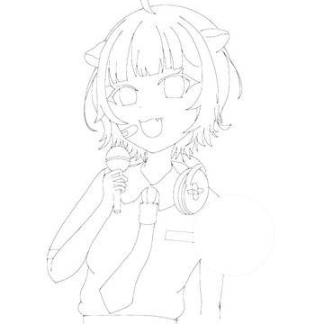 らこち塗り絵用イラスト