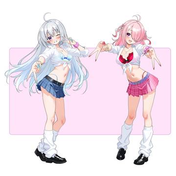 江波キョウカちゃんと香鳴ハノンちゃんのアメスクギャル