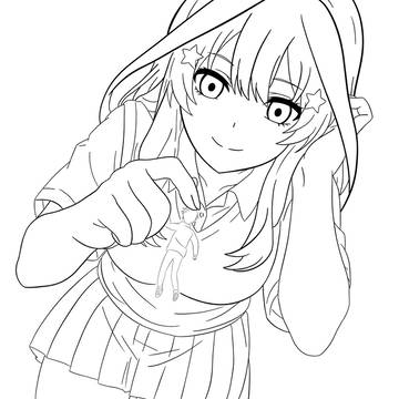 五等分の花嫁の五月を描きました!