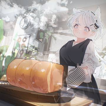 休日、パンを焼く