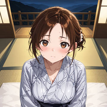 旅館の浴衣_Honoka