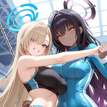アスナとカリン　画集没3