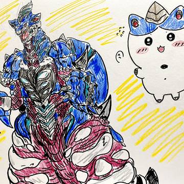 プチ怪獣　ハチワレ