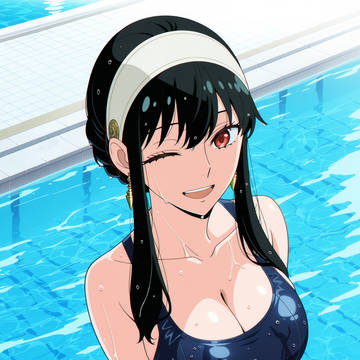 ヨル・フォージャー×スク水