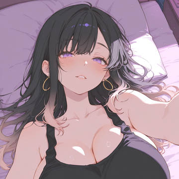 寝ながら自撮りは盛れないね...