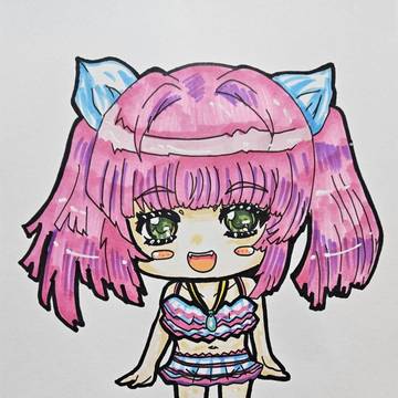 ウリンちゃん アナログ原画&デジタル着色版