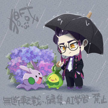 雨の散歩