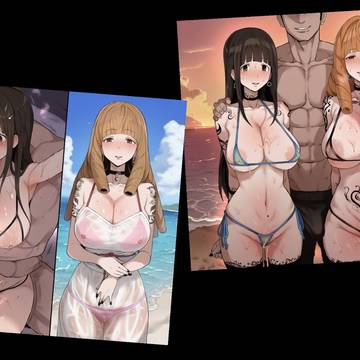母親のセフレに差出されるみほ(娘)と、ついでに抱いてもらうみゆき