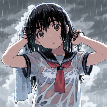 濡れ透け風香(JC)