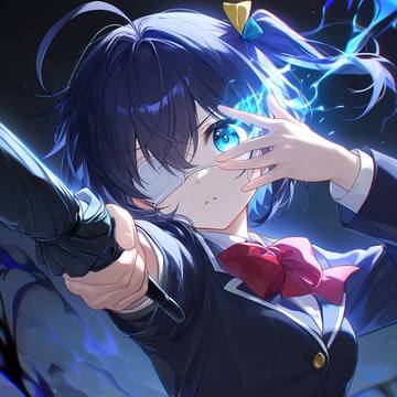 今日のお題、傘(アニメキャラ)