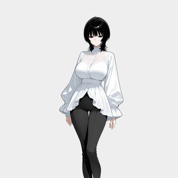 黒髪ウルフカットジト目お姉さんとデート