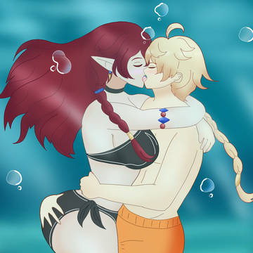 Underwater Kiss ☀️🌪️