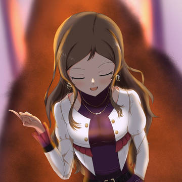 紫の夕暮れ