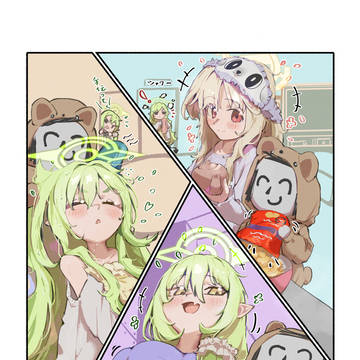 シャーレでお泊り会💚💚🤎