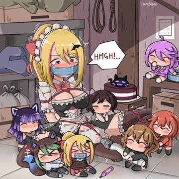 Blonde Maid in Distress