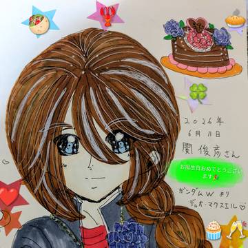 祝㊗️関俊彦さん誕生日イラスト🌟
