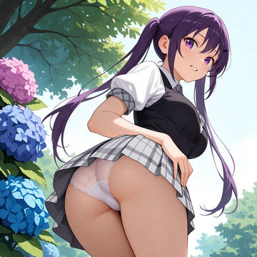 紫陽花とおパンツ