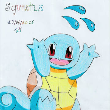 Squirtle🐢💧💦🌊✨😊🎨✏️🙌🏻💙