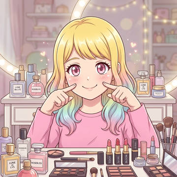 鏡の前のアロハちゃん💓