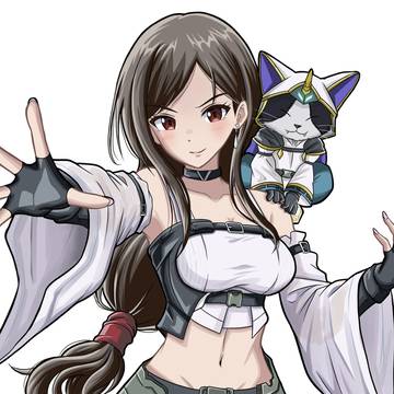 黒魔道士ティファとケット・シー