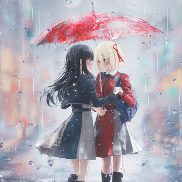 Chisa Taki in the rain