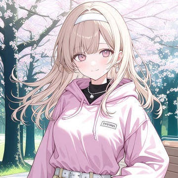 金髪の女子高生のデートコーデ