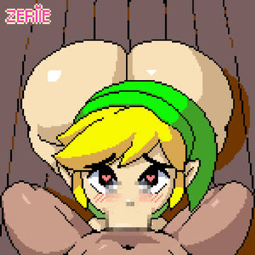 toon link pixel animation