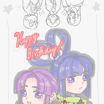 双子誕絵