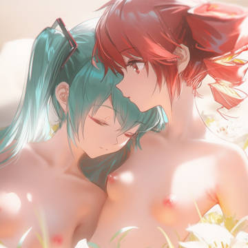 miku and teto 重音テト 初音ミク