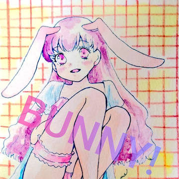 うさ耳🐰ガールちゃん水着イラスト