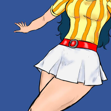 炎ジュンのふともも（ピクシブスケッチから）
