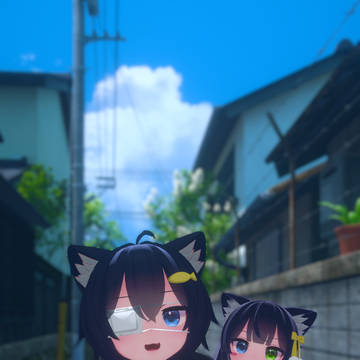 夏模様とねこ姉妹