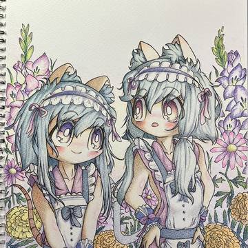 色鉛筆画