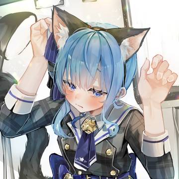 猫耳すいちゃん撮影中☄️📸🐈️
