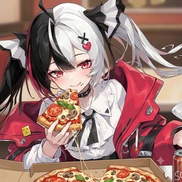 Lacrimosa eats pizza 🍕