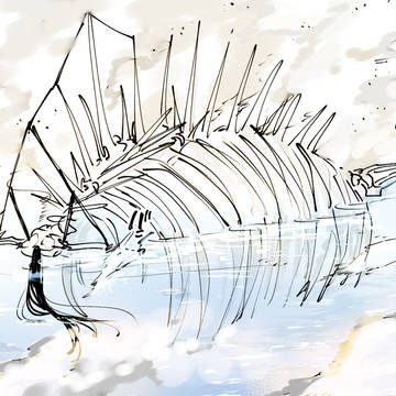 泳ぐエレン+進撃rkgk