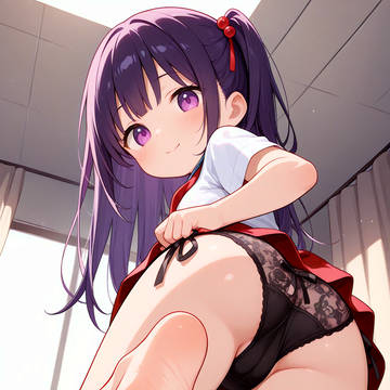 制服下着足裏少女❤