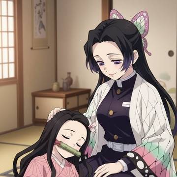 カナエと禰豆子、2
