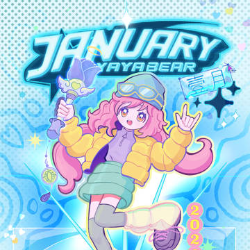 【オリジナル】12ヶ月擬人化シリーズ：Y2K Cyber Cut