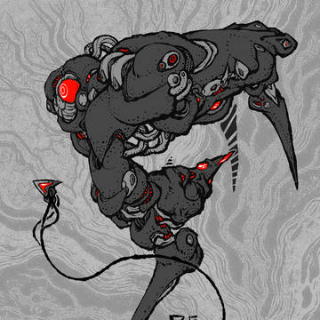 Alien Biomech sketching 260611