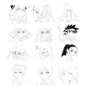 種崎敦美さん演じたキャラ描いてみた 12キャラ