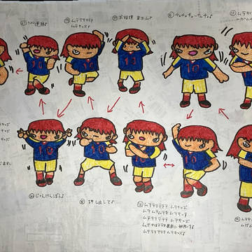 【チギリマンガ】ムテキッズダンス振付図:後半【公開し忘れてry】