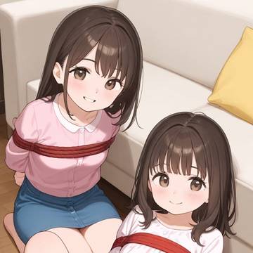 緊縛大好き母娘