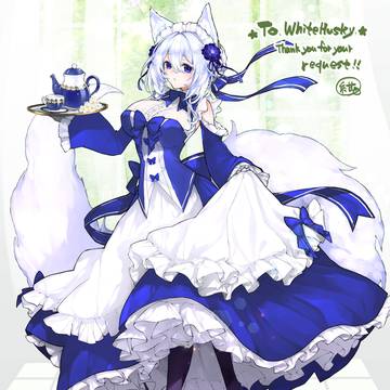 【skeb】キツネ耳メイドさん